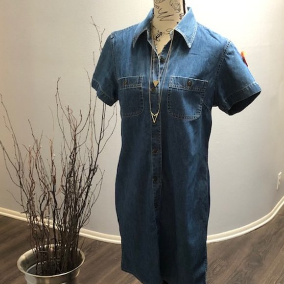 Lizwear Liz Claiborne Denim Dress - Picture 1 of 8